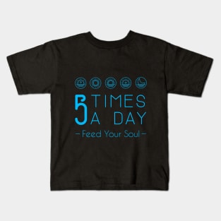 Feed Your Soul - Blue Kids T-Shirt